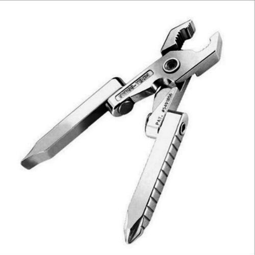 Mini Folding Multitools Pocket Plier Screwdriver Keychain Outdoor Survival Tool - Picture 4 of 7