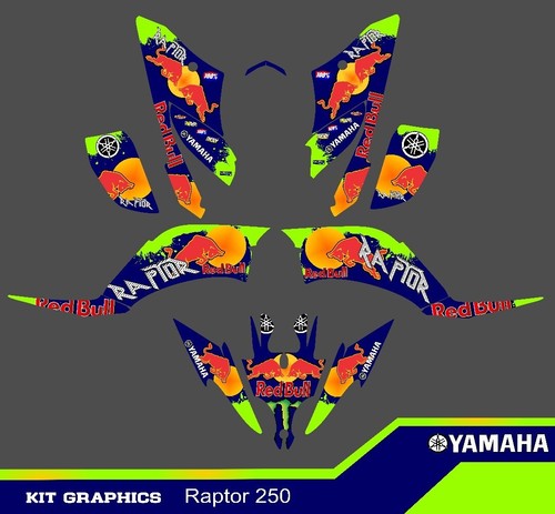 Yamaha Raptor 250  Gráphic Kit Decals Raptor 250r 