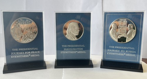 Franklin Mint Sterlingsilber SKYLAB Augenzeugenmedaille *3 Stück* limitierte Auflage