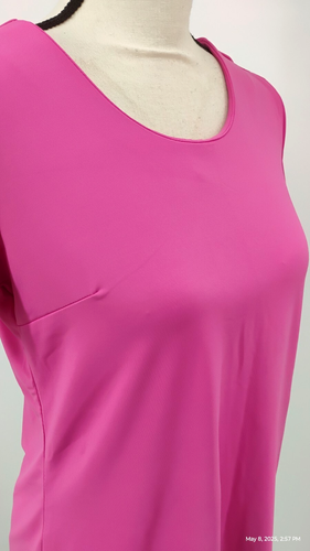 NEW LULU B Pink Round Hem Top Short Sleeve UPF 50+ Size XS - Picture 4 of 18