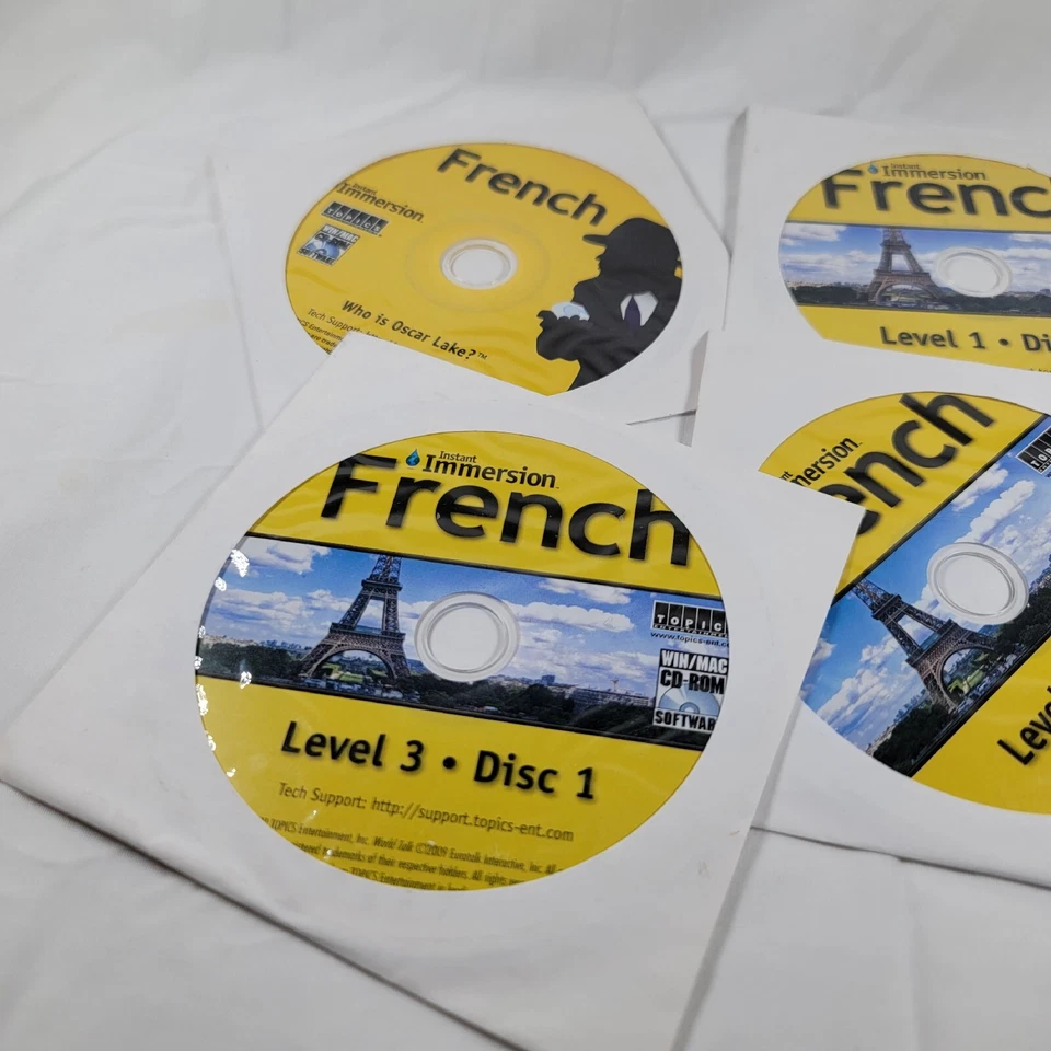 Inmersión Instantánea Niveles Francés 1-3 Para PC y Mac Caja Original Foto 3 de 4