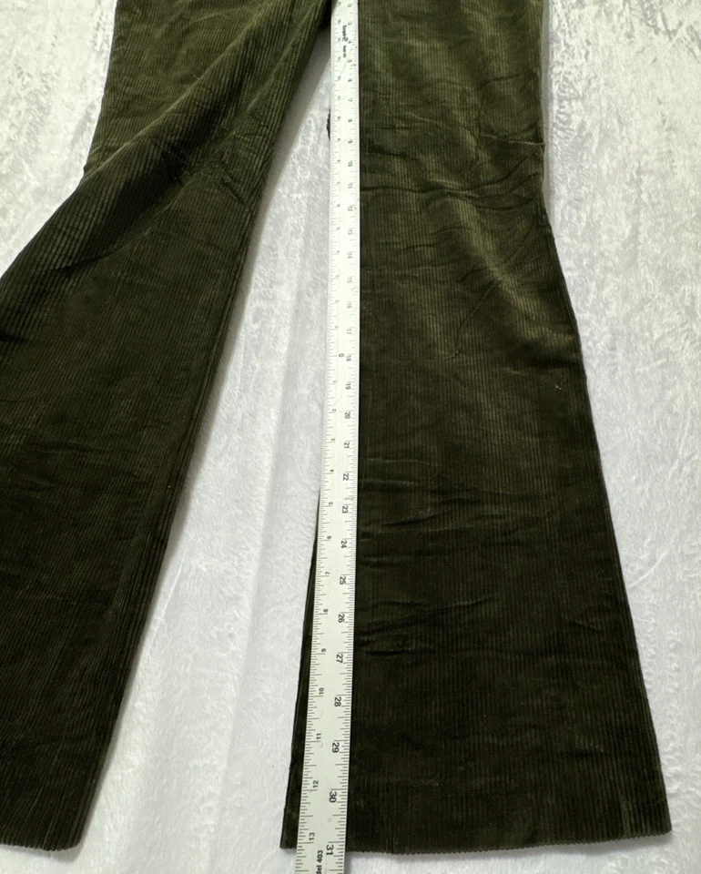 Pantalones Brooks Brothers Rojo Polar Verde Pana Pierna Recta Elastizados Para Mujer’s 4 Foto 4 de 4