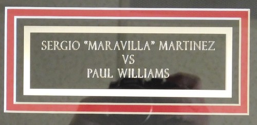 Sergio Maravilla Martinez Boxer Signed 2010 Fight Program Framed PSA Authentic - Picture 4 of 9