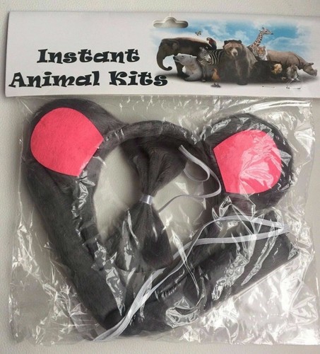 Animal Ears Bow Tail Costume Set for Kids & Adults - Halloween Fancy Dress - Picture 17 of 71