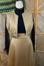 Vintage Dress 1960s Gown Medium