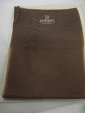 1PR VINTAGE BERKSHIRE 333 RHT SHEER FLAT KNIT NYLON STOCKINGS SZ 10 M TAUPE