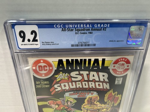 All-Star Squadron Annual #2 CGC 9.2 1983 Roy Thomas - Picture 2 of 3