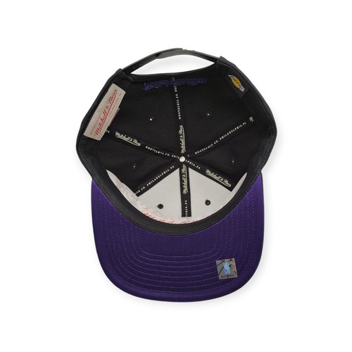 Mitchell & Ness Los Angeles Lakers Shattered Black Adjustable Snapback Hat Cap - Picture 5 of 6