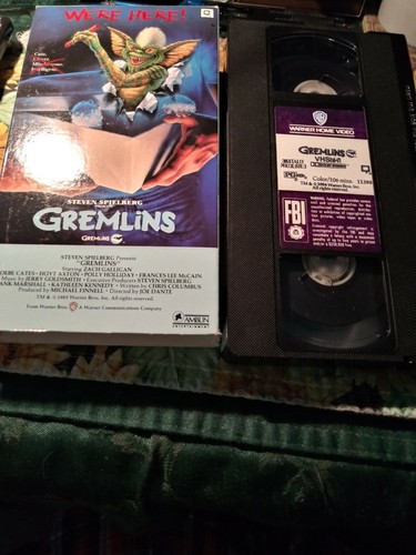Gremlins Warner Brothers Home Video 1985 Vintage VHS Tape Movie Classic Rare - Picture 5 of 7