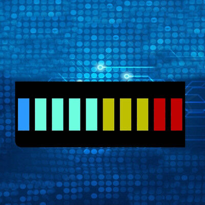10 Segment Led Bargraph Light Display Red Yellow Green Blue 10 Segment Led Bargraph Light Display Red Yellow Green Blue