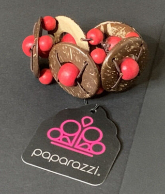 Paparazzi Island Adventure Red Bracelet - Red