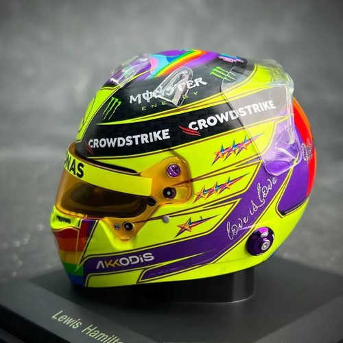 Spark 1/5 Helmet replica Mercedes-AMG F1 Team Lewis Hamilton Canadian GP 2022 - Picture 5 of 11