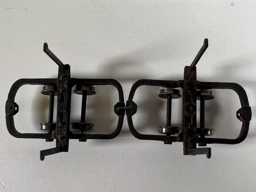 1f Feld- Wald- Bahn Drehschemel Wagen Paar 1:32 / 1:35 16,5mm Messing Modell TOP - Bild 8 von 8