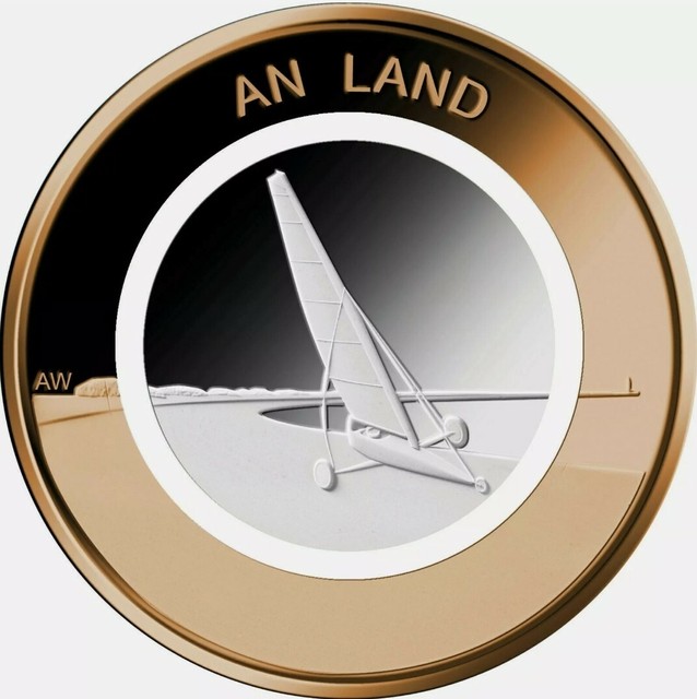 Germany Special Embossing Polymer Ring 10€ Coin Air Moves – An Land Strandsegler Germany Special Embossing Polymer Ring 10€ Coin Air Moves – An Land Strandsegler