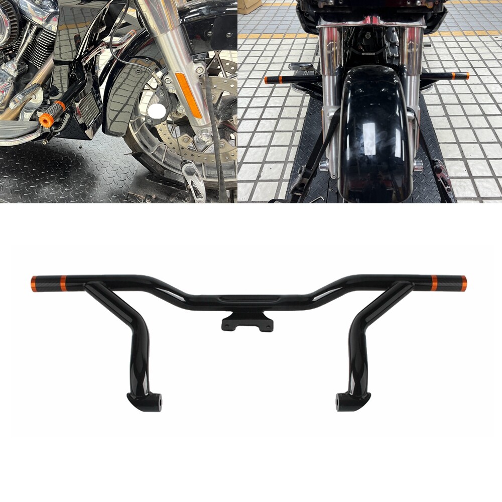 Engine Guard Crash Bar w/ Slider For Harley Electra Glide Police FLHTP 2014-2023