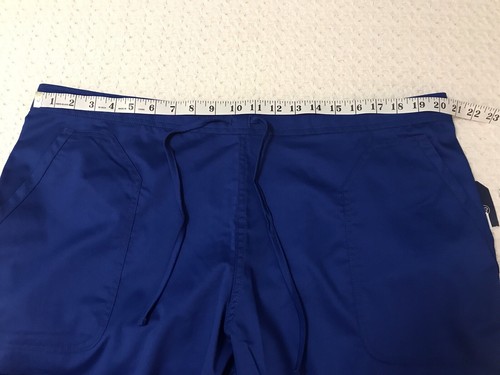 Cherokee Workwear Cargo Pocket Scrub Pants Style WW120 Stretch Women XL Blue GAB - Picture 15 of 18