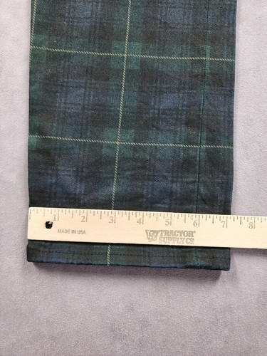 Pantalones de mezclilla Polo Ralph Lauren para hombre 34x34 verde azul a cuadros Sullivan ajustados de golf - Imagen 7 de 12