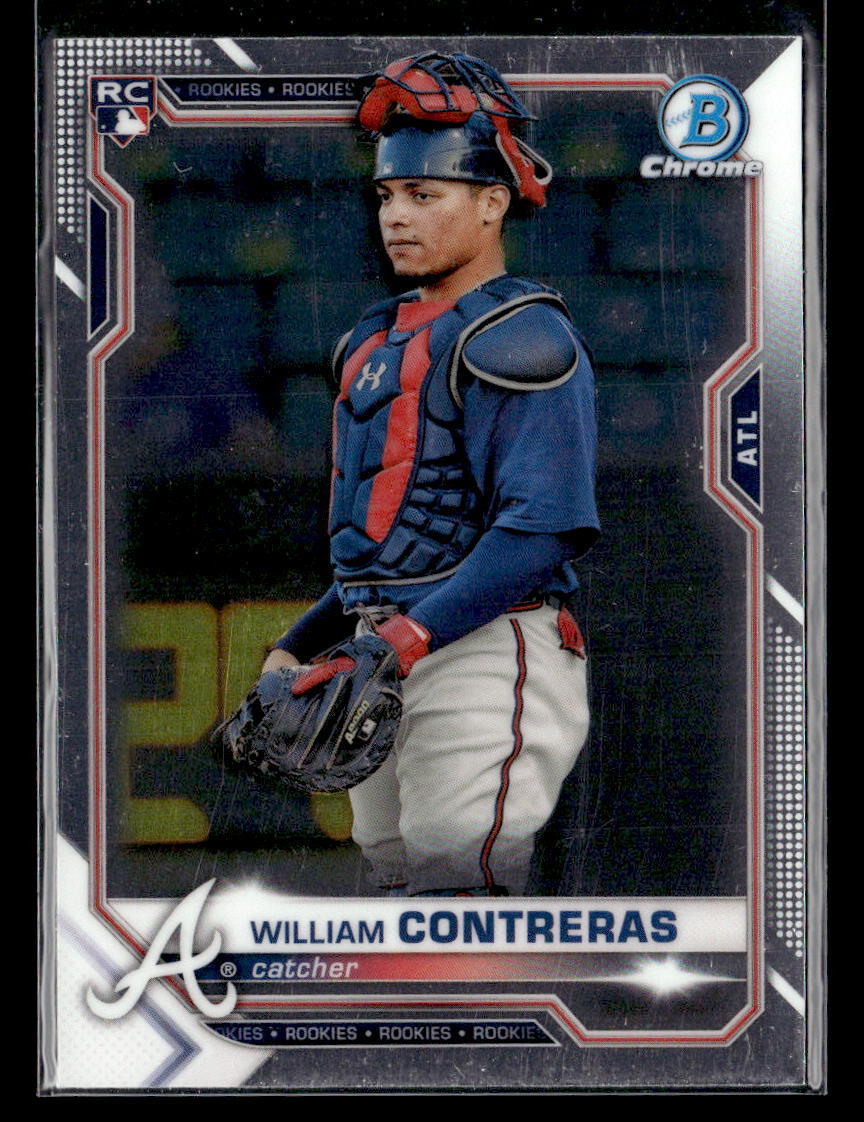 William Contreras RC - 2021 Bowman Chrome Rookie #38 Atlanta Braves