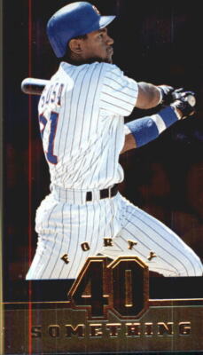 1997 Pinnacle Inside 40 Something #13 Sammy Sosa - NM-MT