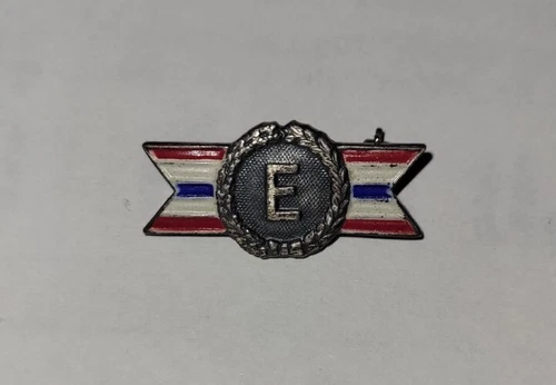 Vintage WW2 WWII Army Navy Production Award Pin E for Excellence Coro Military