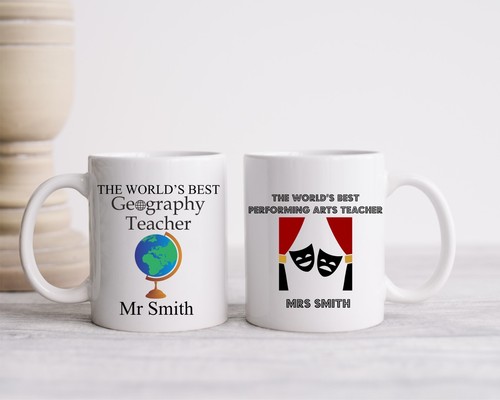 Personalisiertes Dankeschön Lehrergeschenke Becher Name Tasse Jahresende Schule Ruhestand - Bild 4 von 78