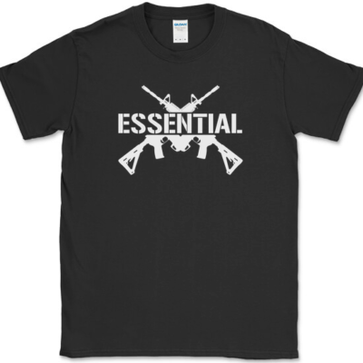 #ad ESSENTIAL AR 15 GUN T Shirt 2nd Amendment USA America Patriot Merca Tee $8.98