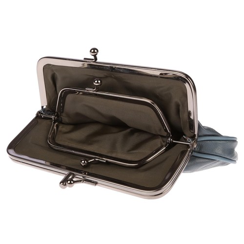 Cartera de cuero genuino para mujer y hombre con cremallera billetera nueva - Imagen 123 de 193