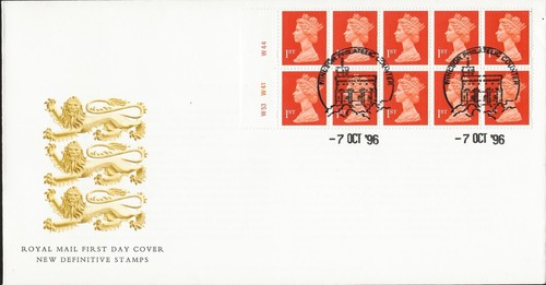 7/10/1996 10 x 1st NVI WALSALL-CYL.NO. ASDA OFFER OLYMPIC LOGO BOOKLET FDC - Picture 1 of 2