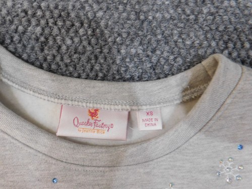 quacker factory sweater xs gray womens pullover snow holidays christmas - Picture 5 of 14