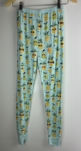 Little Sleepies Pineapple Jams Bamboo Pajama Pants Light Blue Junior Size 16 - Picture 2 of 9