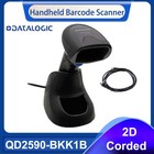 Datalogic QuickScan QD2590-BKK1B 1D/2D USB Barcode Scanner with Cable & Stand