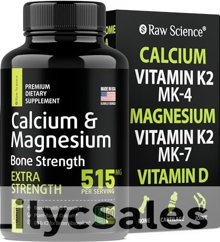 Calcium Citrate with Vitamin D3 K2 and Magnesium Glycinate 90ct