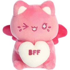 Aurora World Plush - Tasty Peach - BFF CANDY HEART MEOWCHI 7 inch -Stuffed Toy
