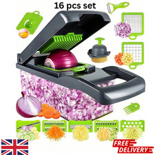 Vegetable Chopper Kitchen Mandoline Vegetable Cutter Slicer Food Chopper UK