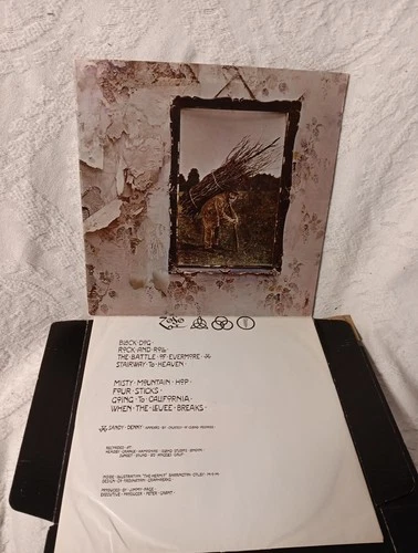 Led Zeppelin 4 SD 7208 LP Vinyl Record VG+/VG+ 1971 Fast Shipping Vintage