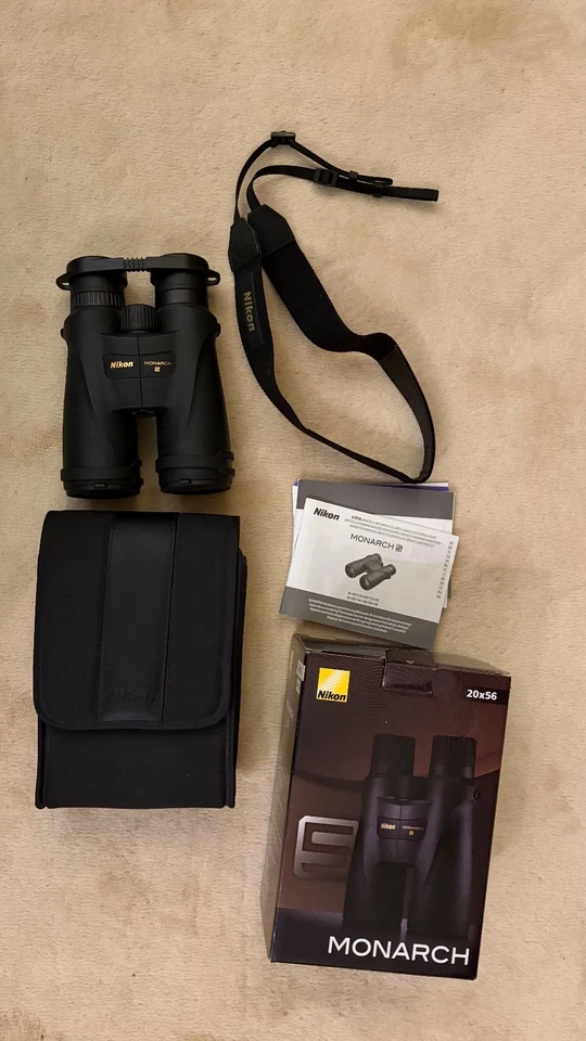 Nikon Monarch 5 20x56 Binoculars 20x Magnification Perfect Condition - Image 3 of 4