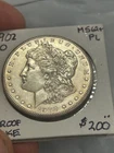 UNC+ 1902-O MORGAN SILVER DOLLAR. Beautiful PROOF-Like example