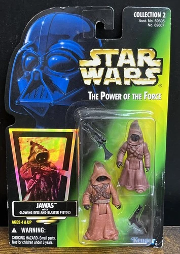 Kenner 1996 Star Wars The Power of the Force Jawas Glowing Eyes Figures #69607