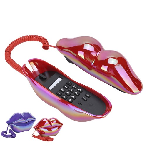 Electroplating Fashionable Funny Lip Telephone WX‑3016 Number Storage US/UK SAL - Zdjęcie 17 z 23