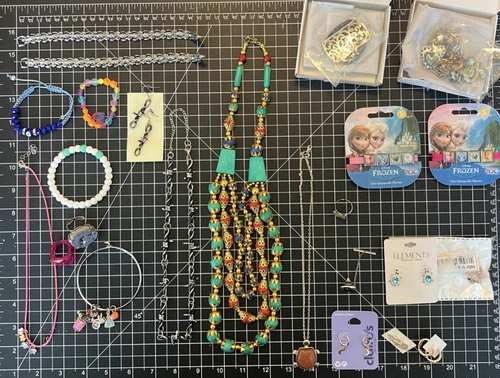 Mixed Lot: Assorted New & Vintage Costume/Fashion/Kids Jewelry for use or resale