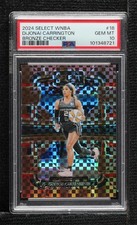 2024 Select WNBA Concourse Bronze Checker Prizm /49 DiJonai Carrington PSA 10