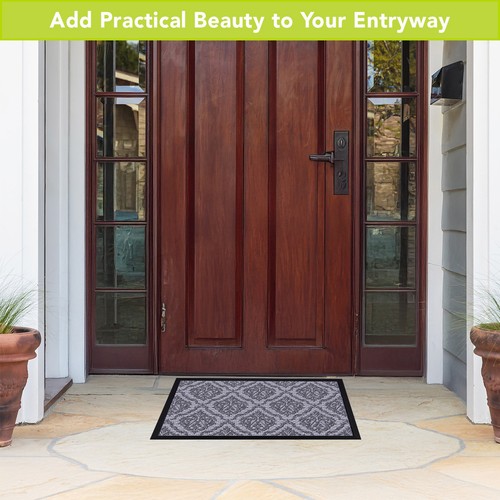 Briarwood Lane grau Paisley Standard beflockte Fußmatte - Bild 2 von 9