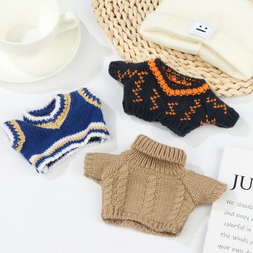 20cm Accessories Plush Toys Clothing Doll Clothes Wool Hat Sweater Doll vest - Picture 7 of 24