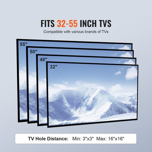 TV Stand Mount Swivel Universal TV Stand for 32"-55" TVs Adjustable Height - Picture 6 of 12