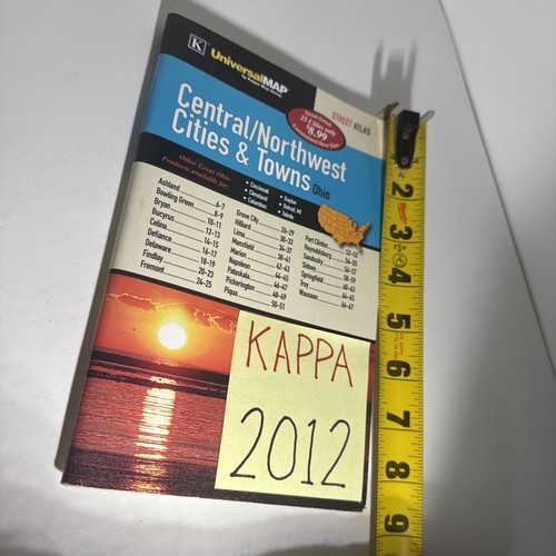 Central / Northwest Ohio Cities & Towns 2012 Kappa Universal Map Street Atlas OH - Picture 18 of 18