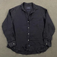 Grayson by Frank & Eileen The Hero Shirt size Large, 3 Linen Button Up Dark Blue