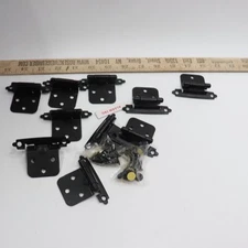 (10-Pk) Liberty Self Closing Overlay Hinge Flat Black H0103BL-FB-SP