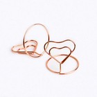  Set of 2 Table Number Stands Decorative Place Card Holder Heart Wire Holders