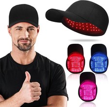 LED Red Blue Near Infrared Light Therapy Cap Hair Regrowth Pain Relief Hat US