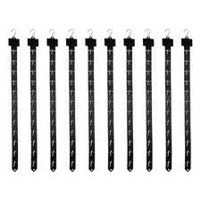 10Pcs Hanging Merchandise Strips with Hook, 24.61" Display Rack Stand, Black